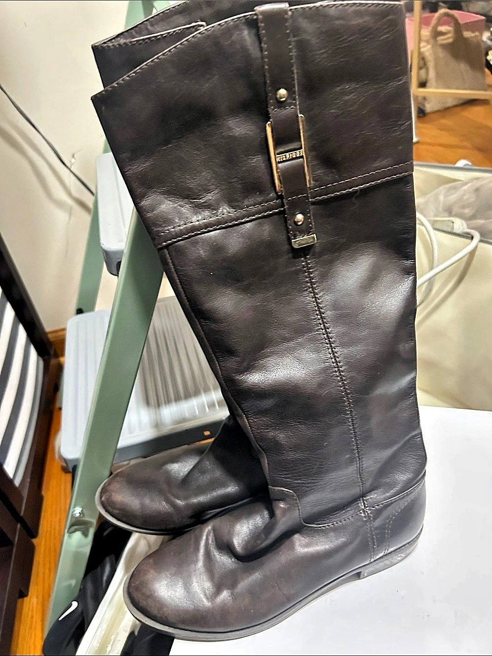 Tommy Hilfiger Women's Brown Over-the-Knee Boots